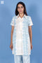 Cambric Cotton Zoom Dress In Block Print